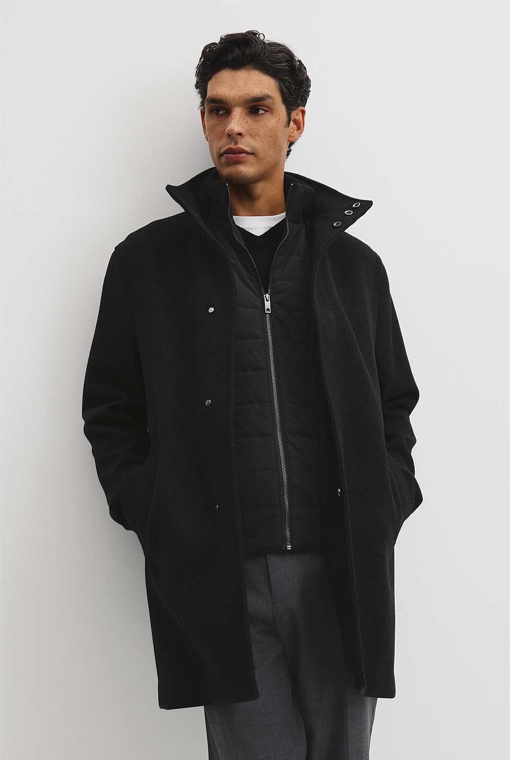 Hybrid Removable Gilet Overcoat