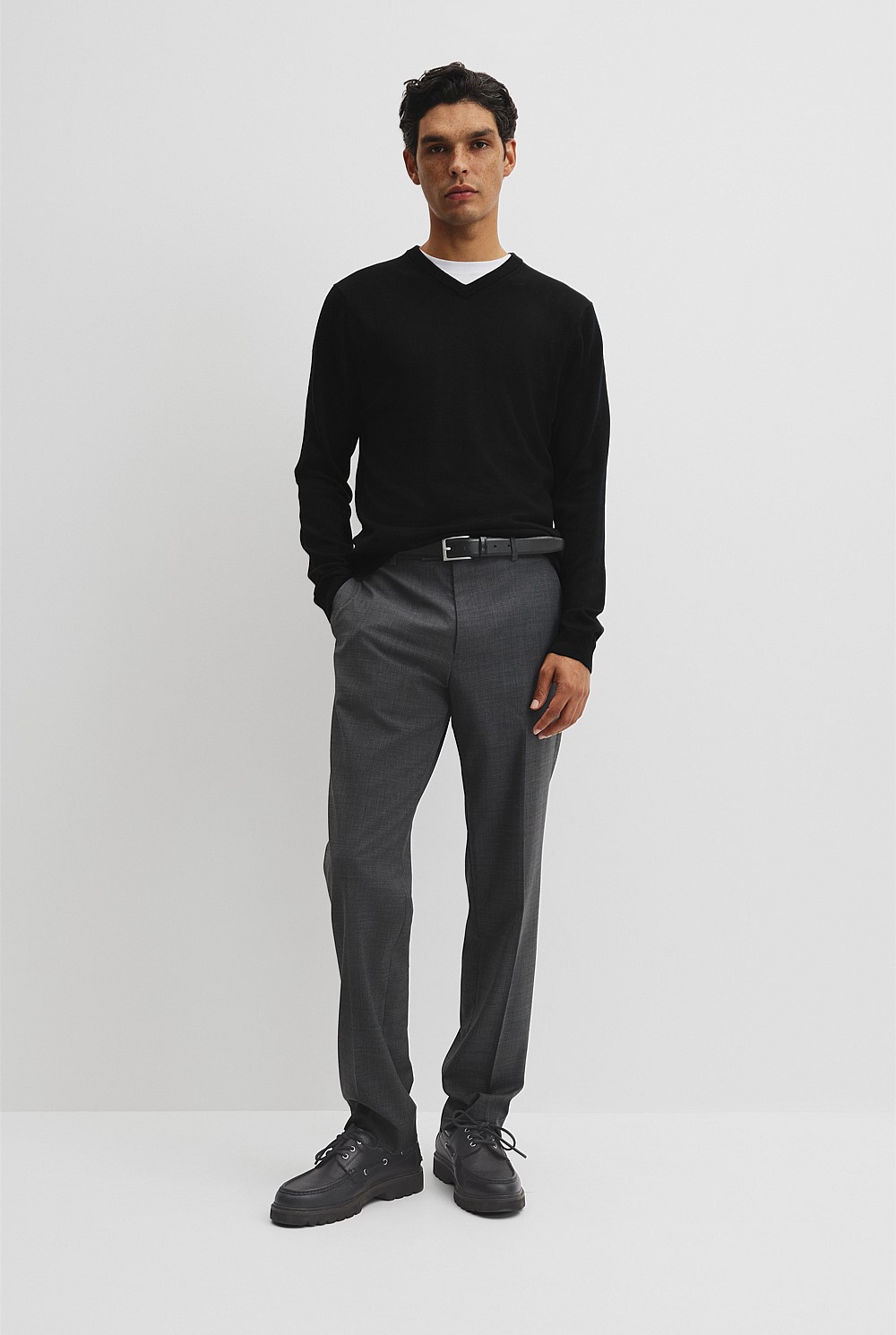 Merino Wool V-Neck Knit