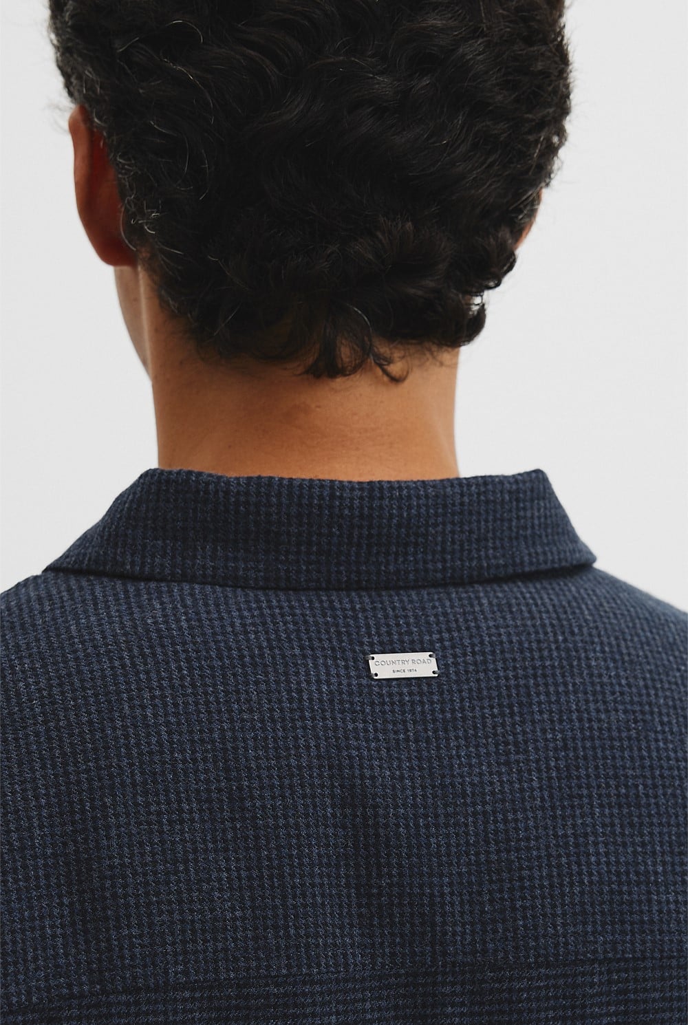 Quilted Houndstooth Overshirt