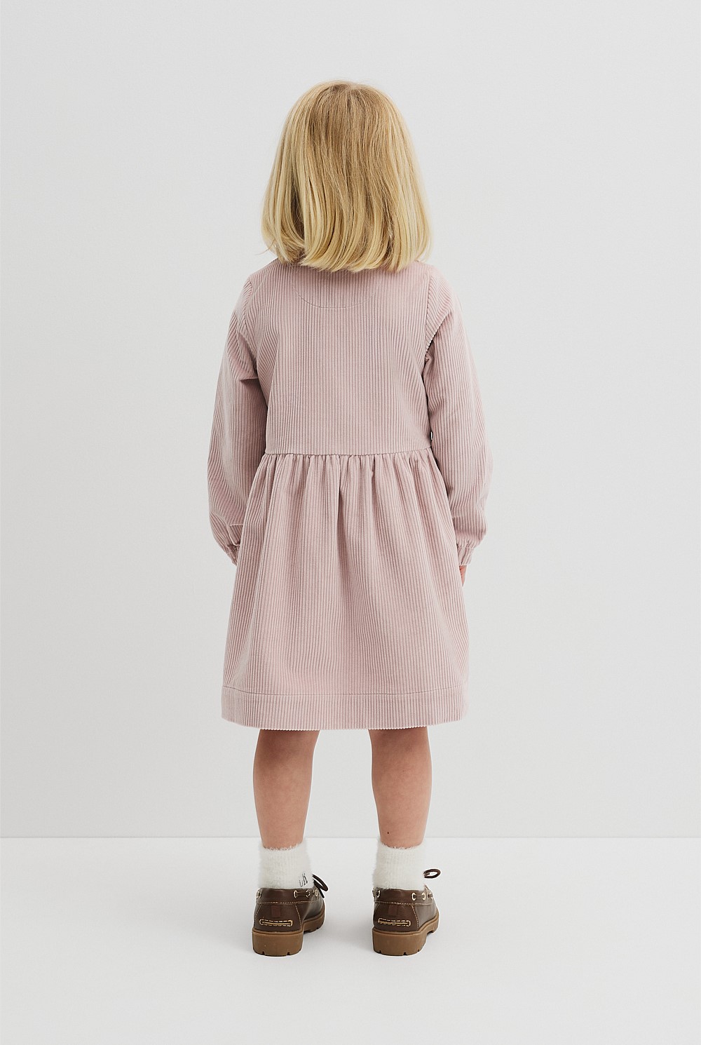 Organically Grown Cotton Cord Button Through Dress