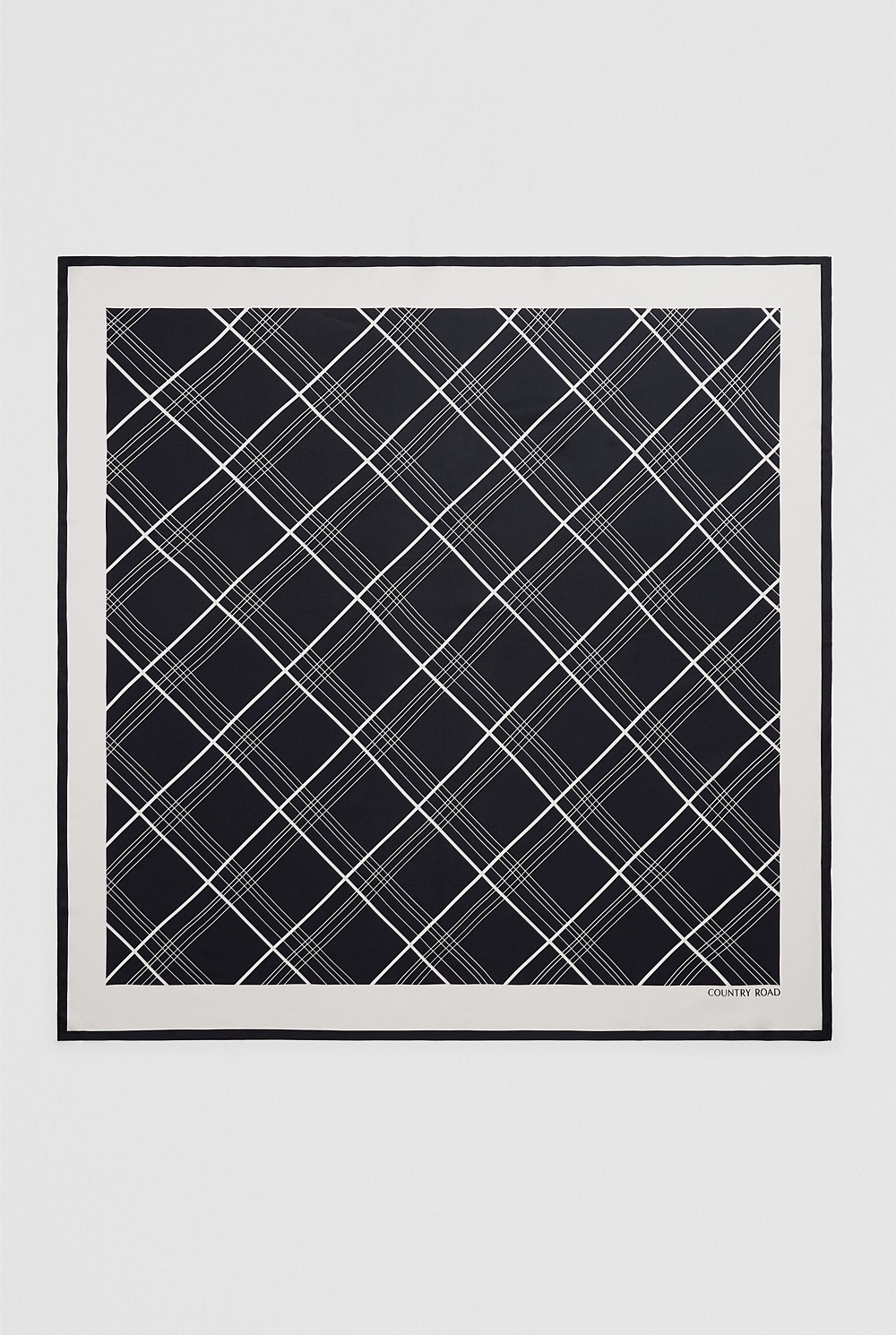 Silk Check Scarf