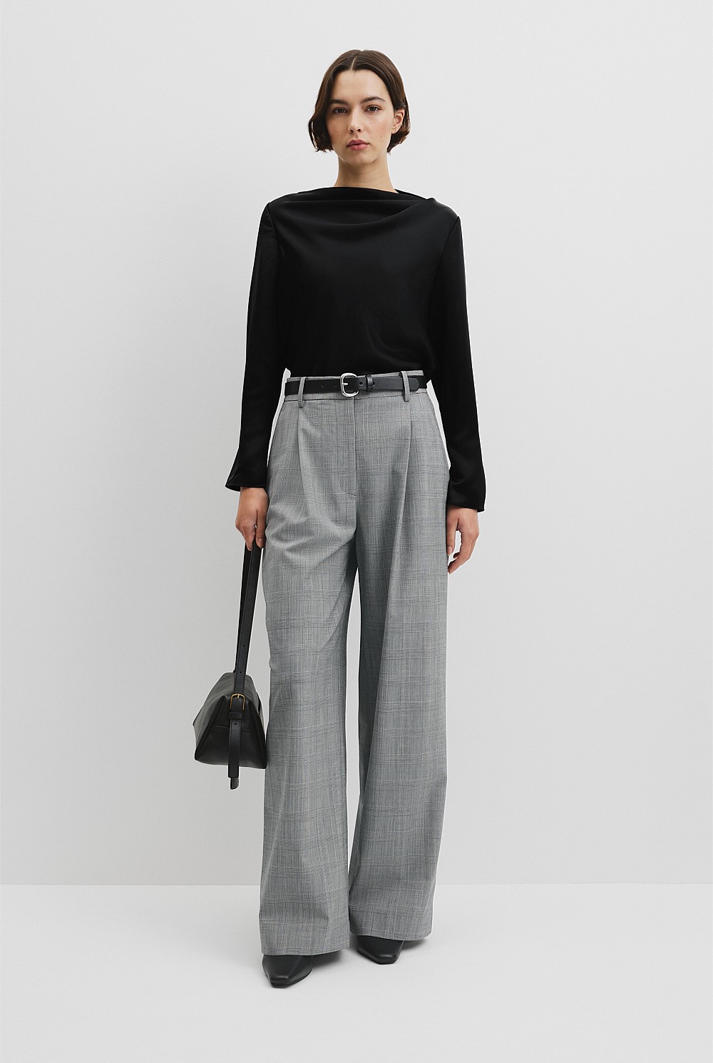Draped Long Sleeve Shirt