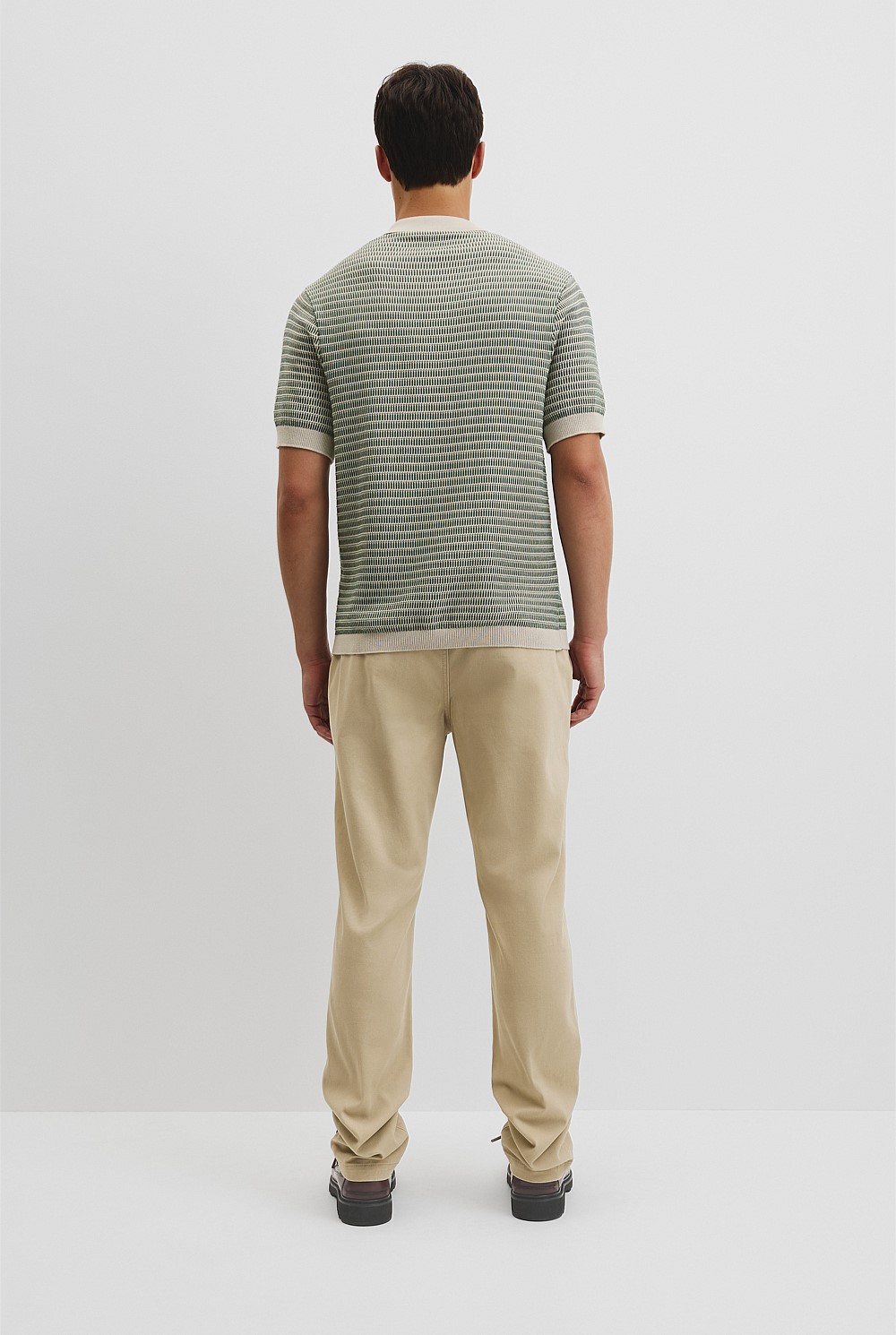 Australian Cotton Textured Knit Polo