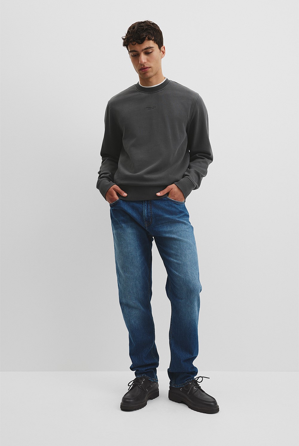 Australian Cotton Garment Dyed Crew Sweat