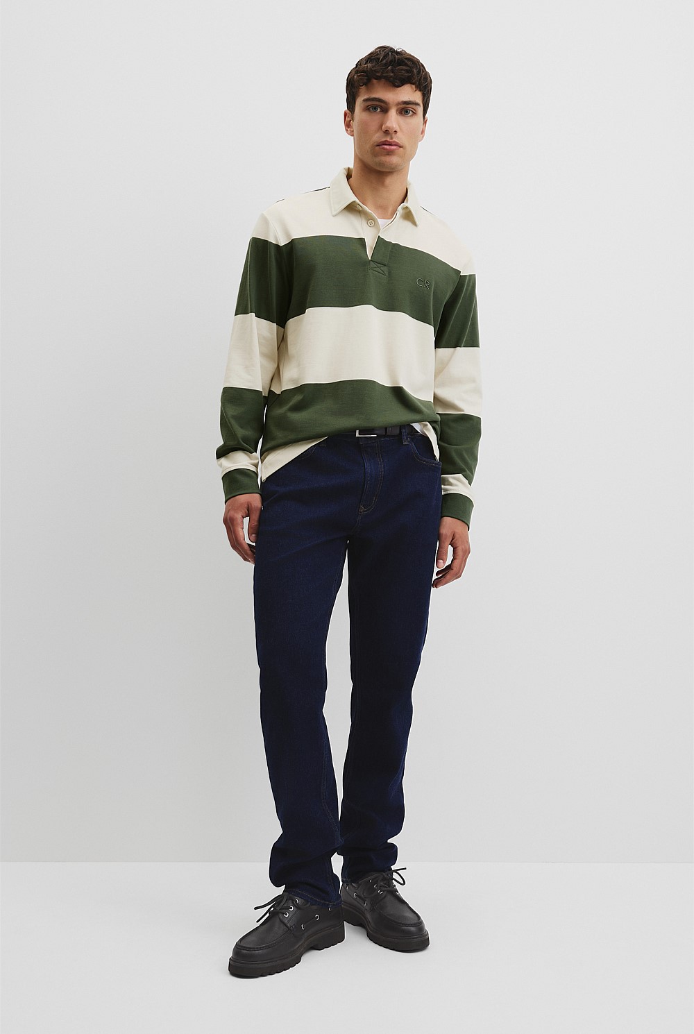 Australian Cotton Stripe Rugby Polo