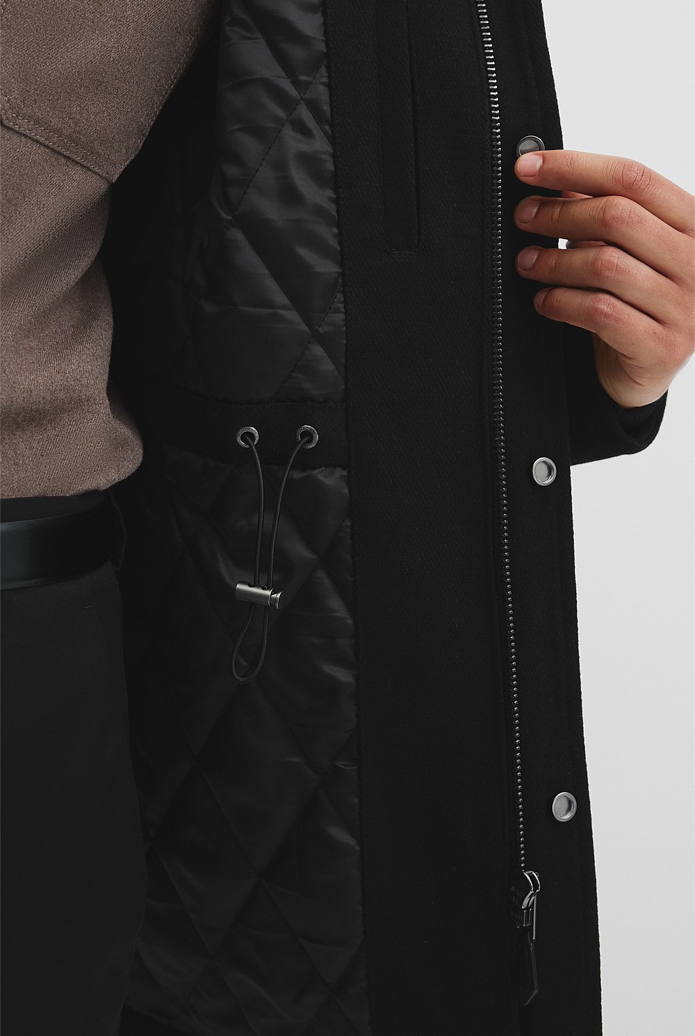Wool Blend Duffle Coat
