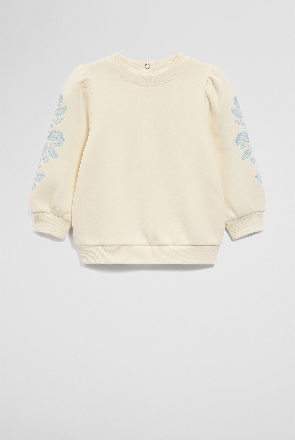 Embroidered Sleeve Sweat