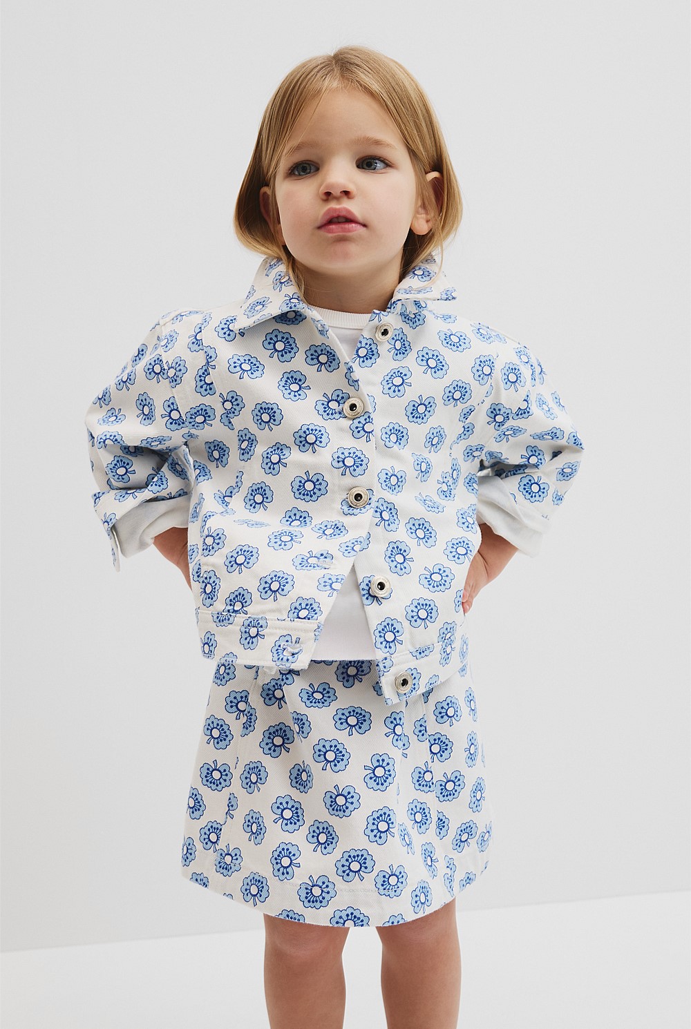 Printed Denim Jacket