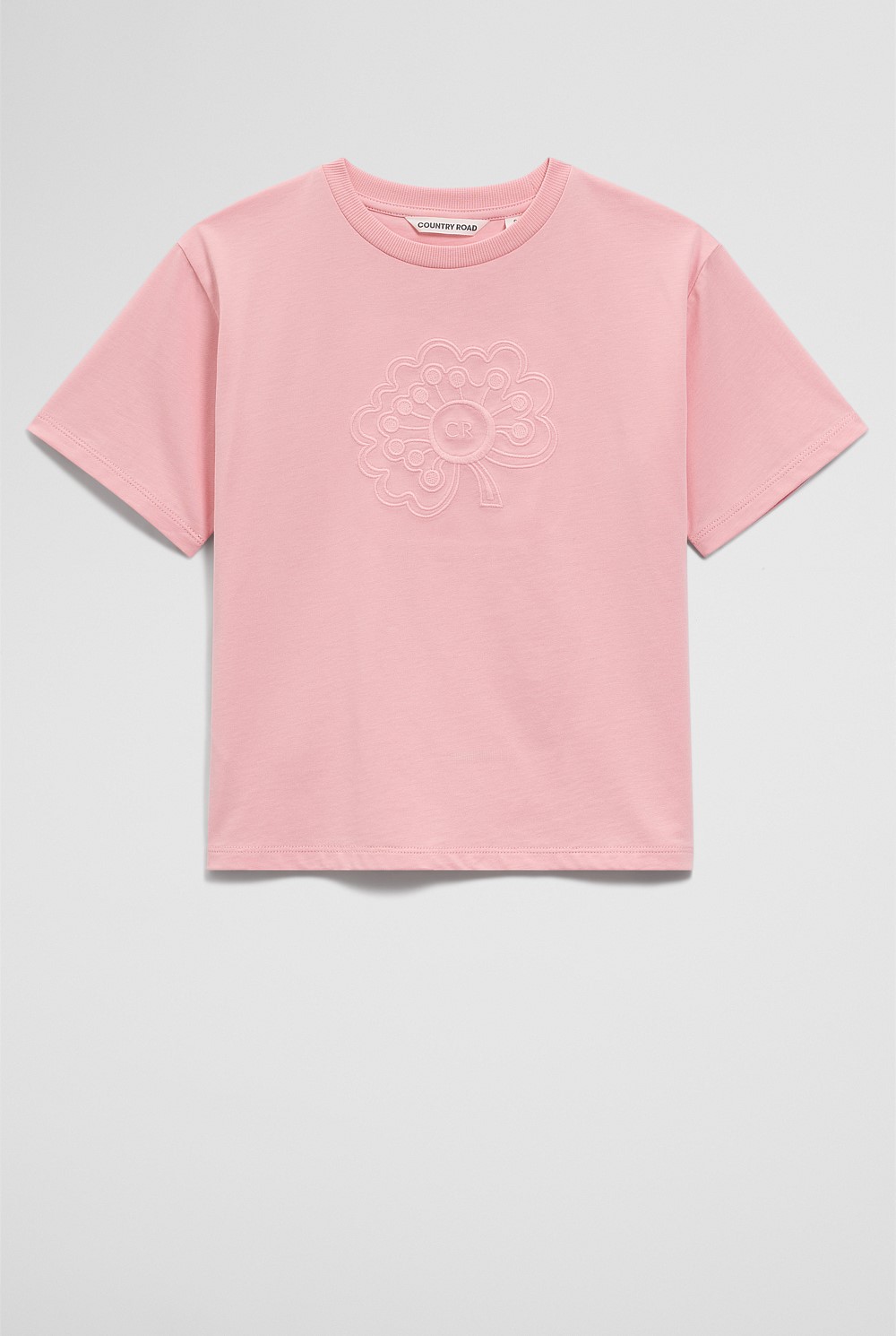 Australian Cotton Short Sleeve Poppy Oversize T-Shirt