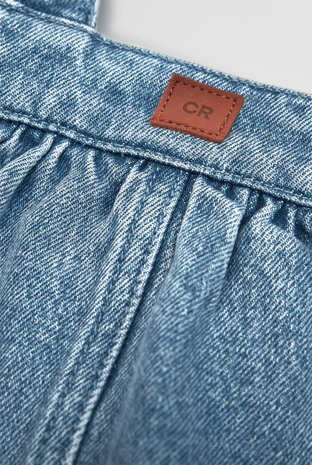 Scallop Denim Pinafore