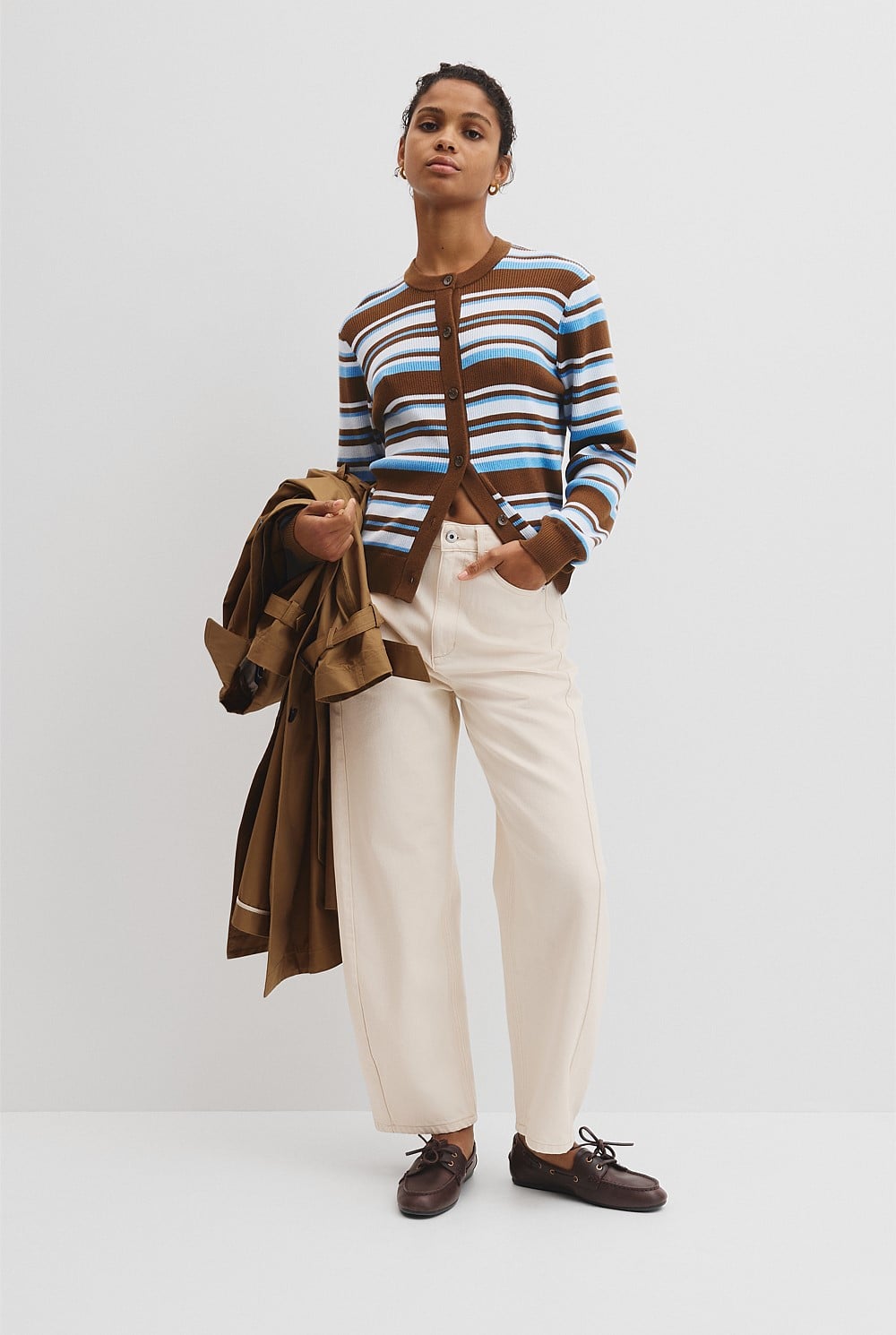 Stripe Knit Cardigan