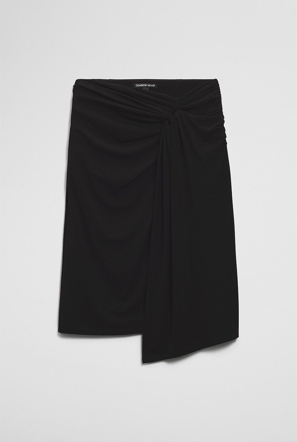 Twist Crepe Skirt