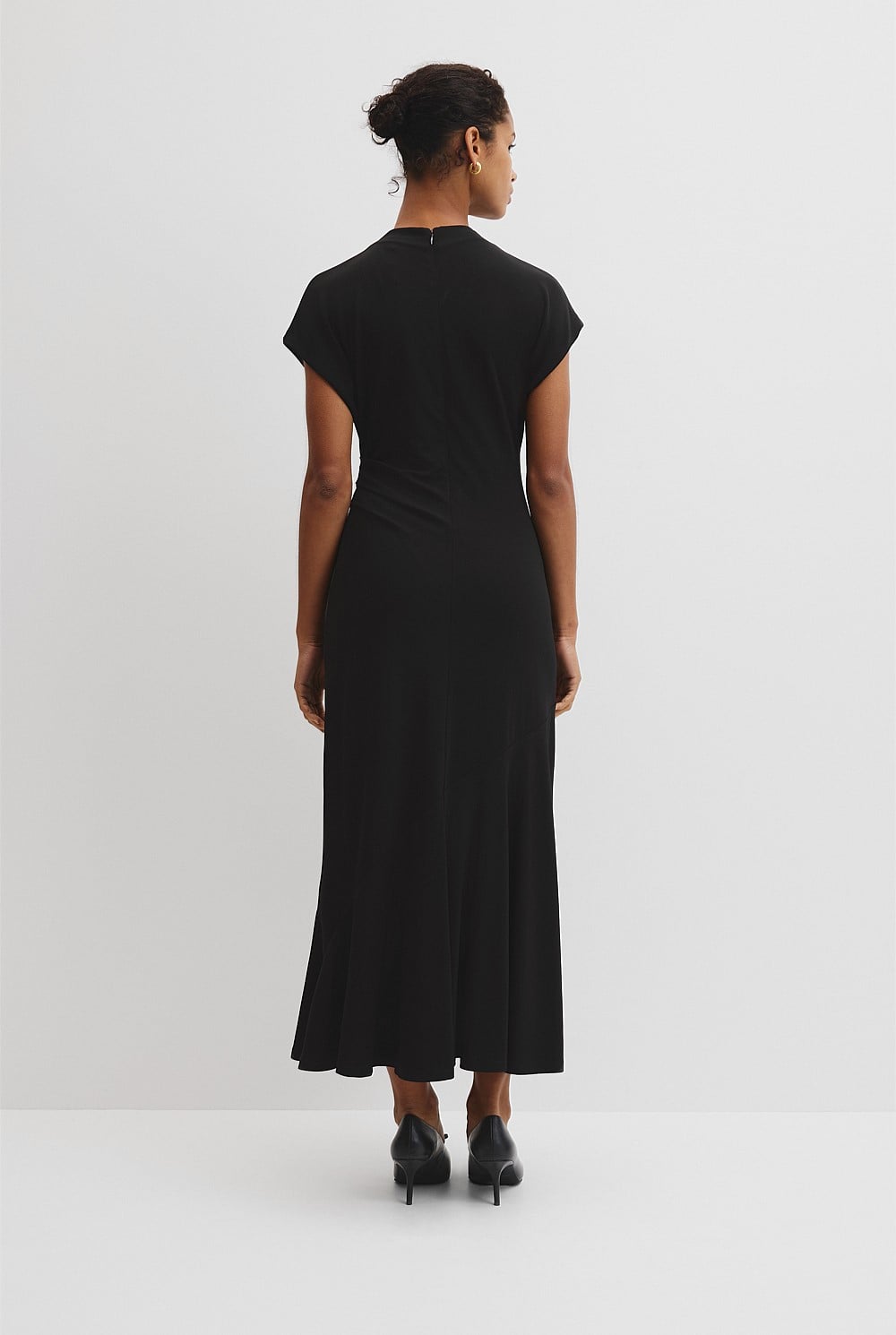 Drape Neck Dress