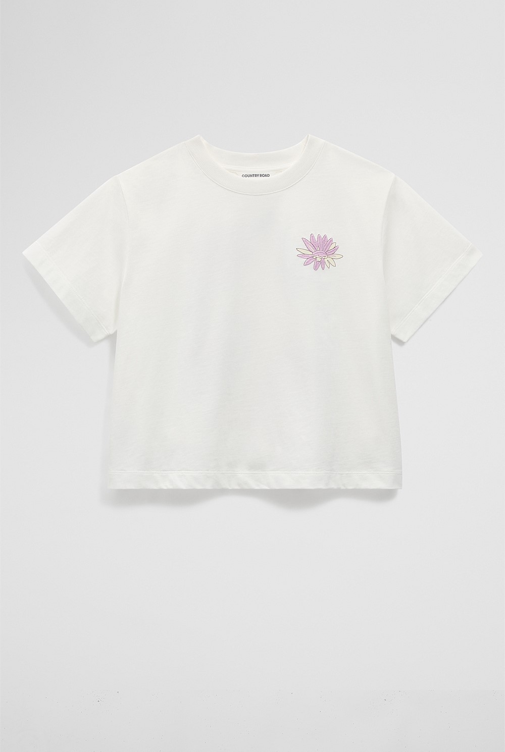 Teen Australian Cotton Short Sleeve Boxy Print T-Shirt