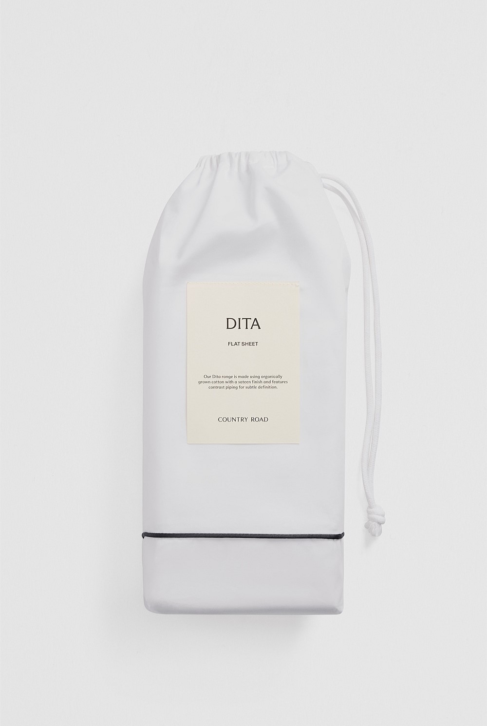 Dita Organically Grown Cotton Queen Flat Sheet