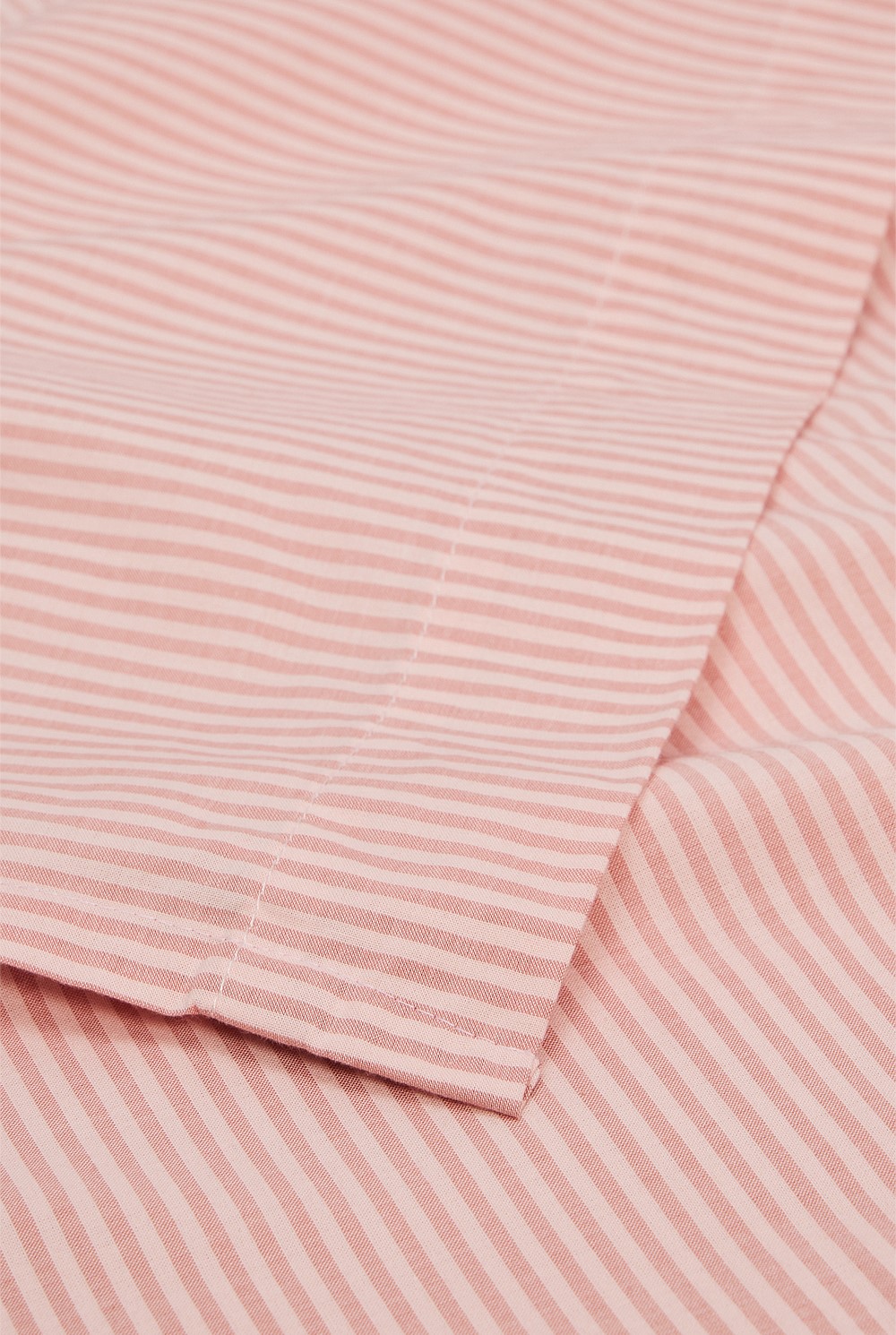 Brae Australian Cotton Stripe Queen Flat Sheet