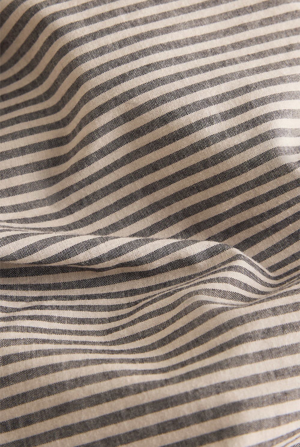 Brae Australian Cotton Stripe King Flat Sheet