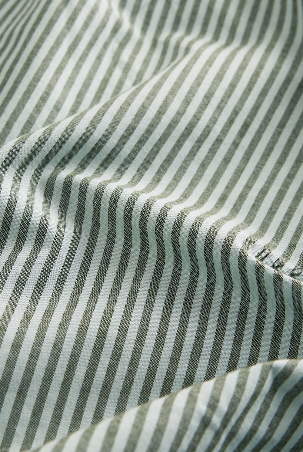 Brae Australian Cotton Stripe Queen Flat Sheet
