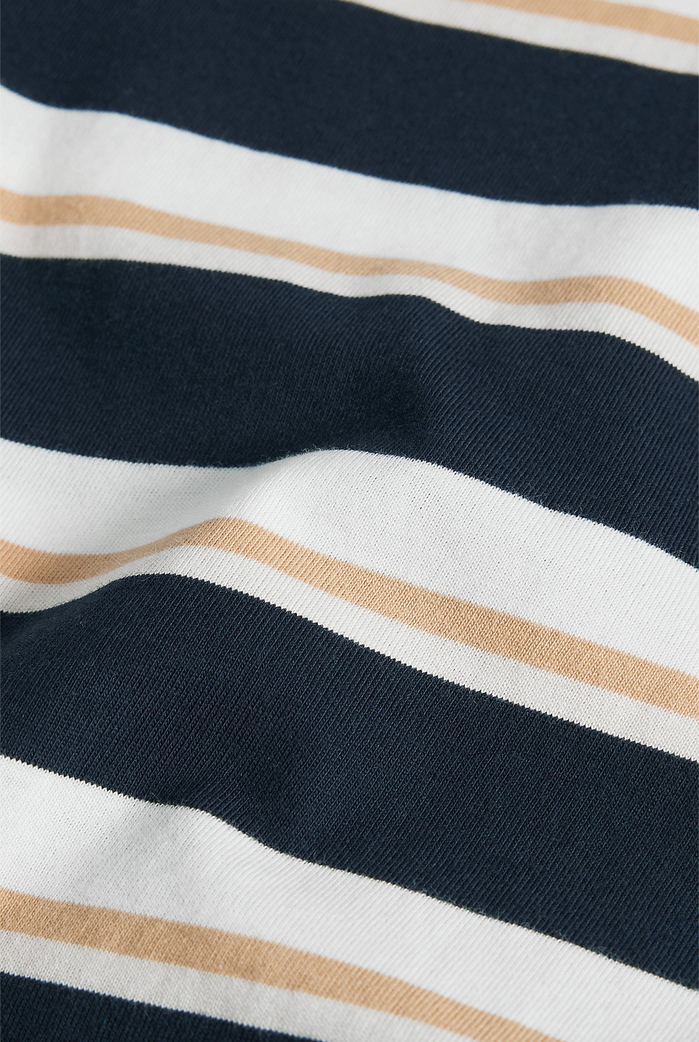 Australian Cotton Oversized Stripe Short Sleeve T-Shirt