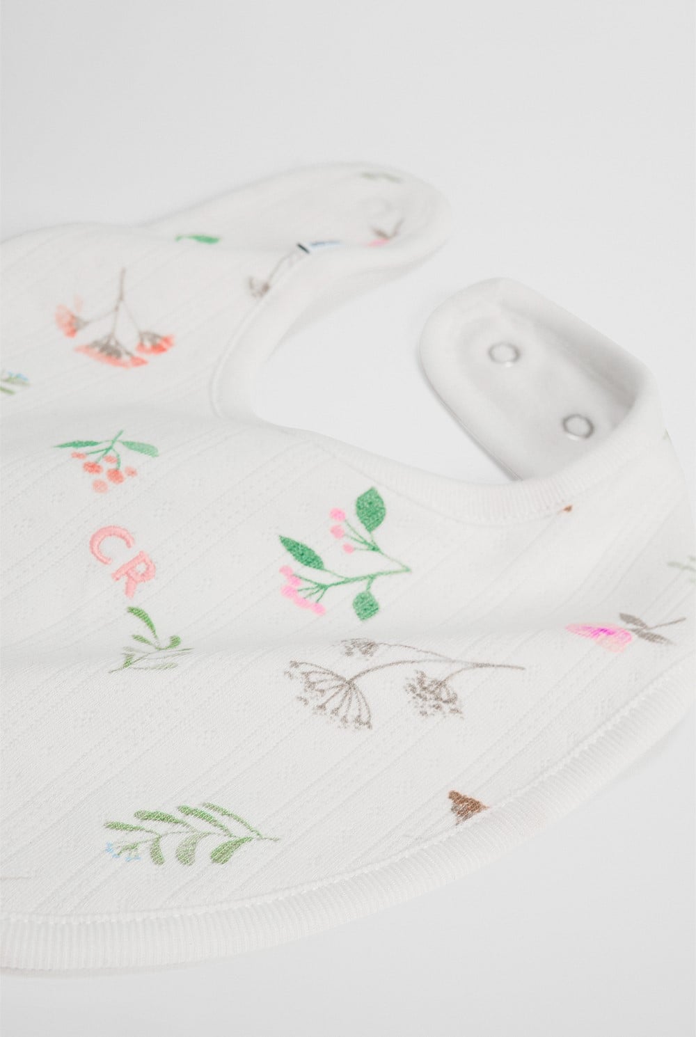 Organically Grown Cotton Blend Pointelle Bib