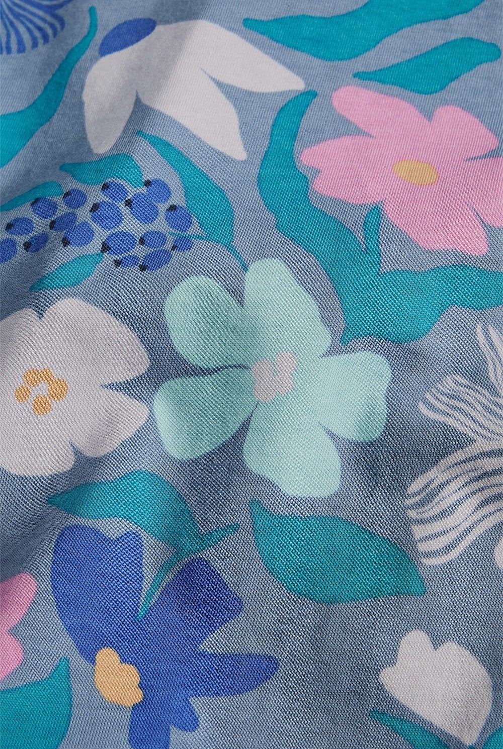 Australian Cotton Short Sleeve Yardage Print T-Shirt