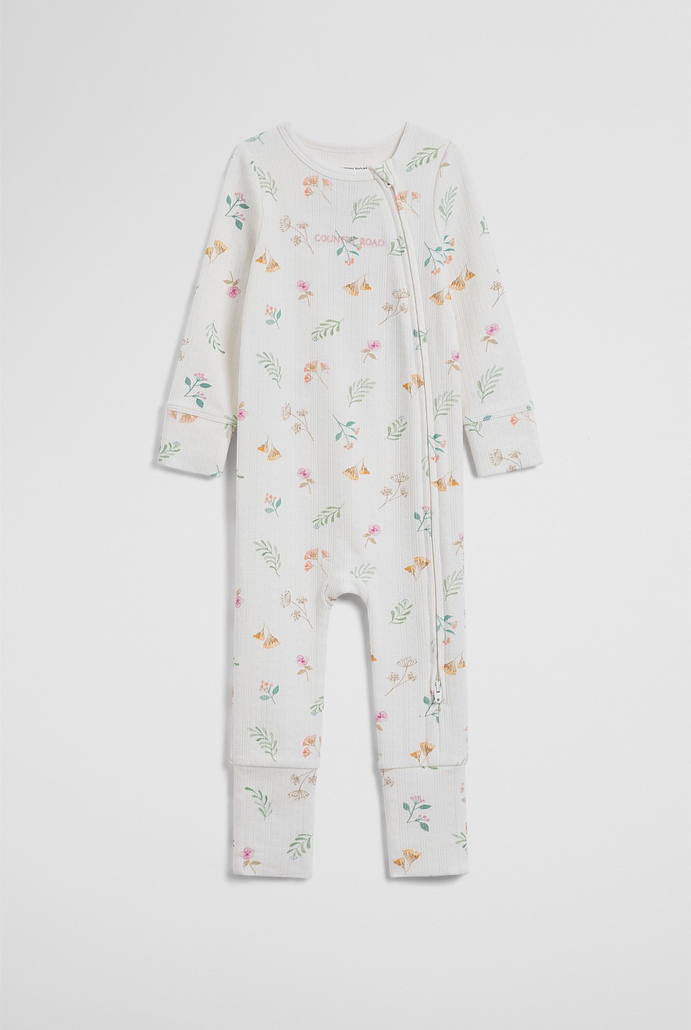 Organically Grown Cotton Blend Pointelle Jumpsuit