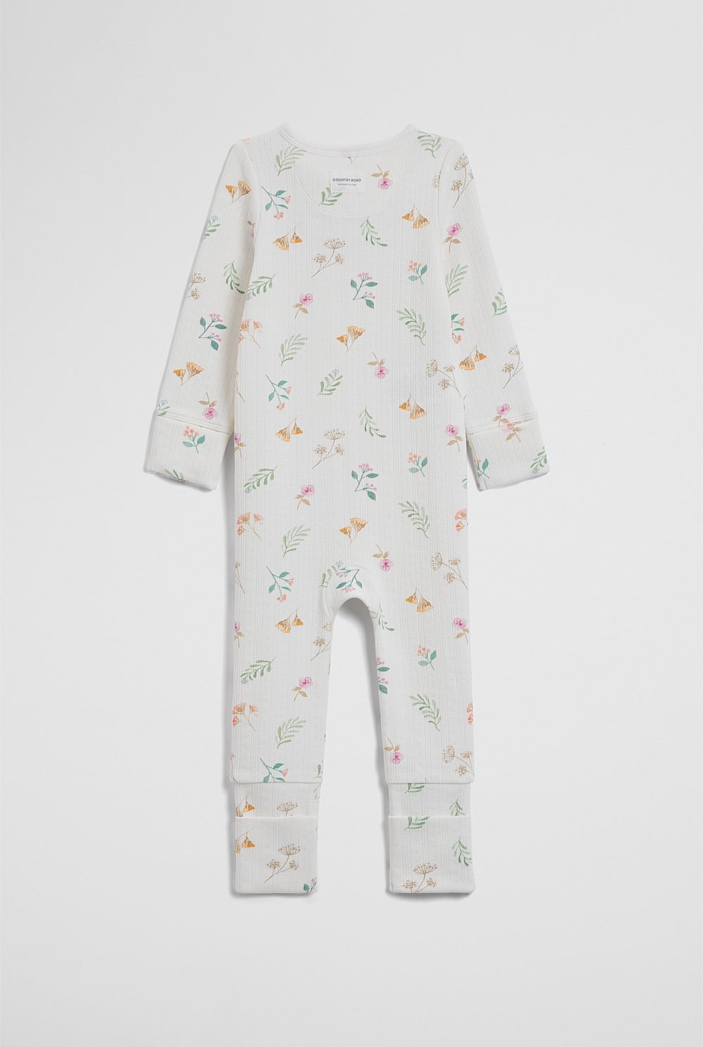 Organically Grown Cotton Blend Pointelle Jumpsuit