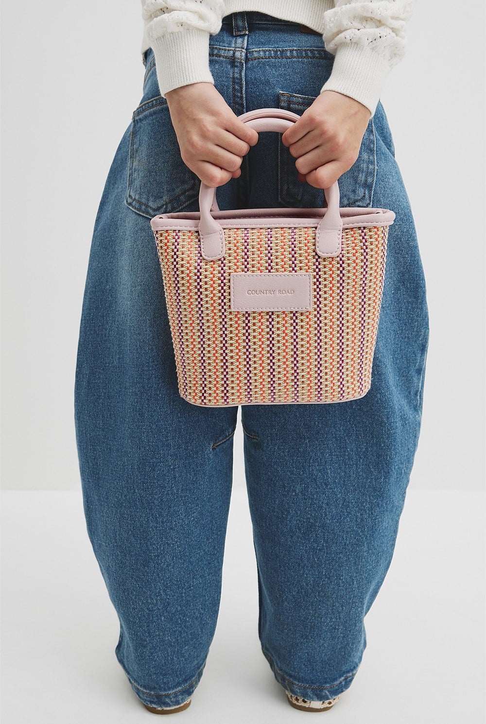 Woven Mini Tote Bag