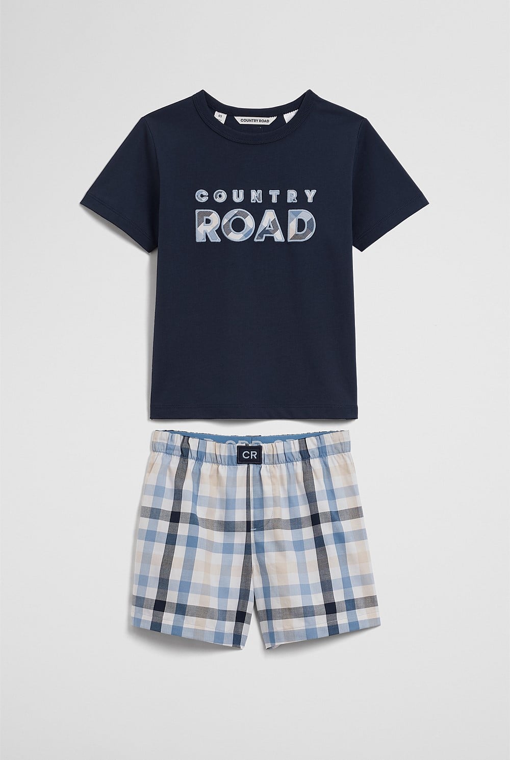 Australian Cotton Short Sleeve Logo Pyjama Set