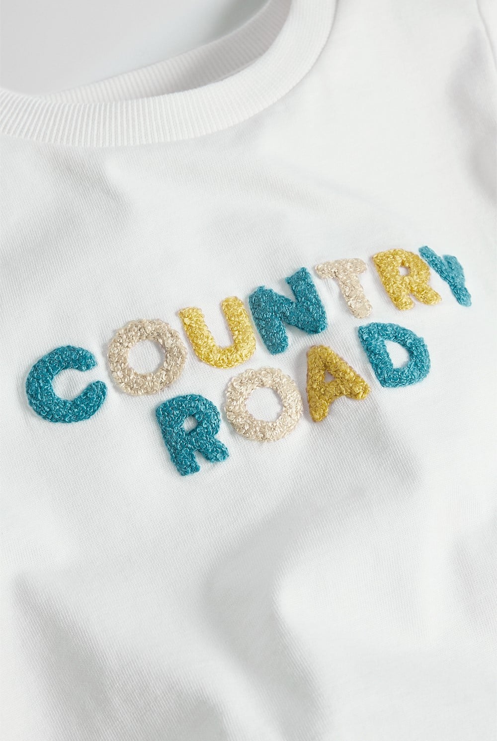Australian Cotton Short Sleeve Boucle Tee