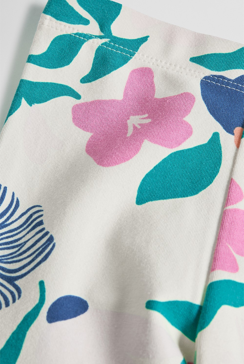 Organically Grown Cotton Blend Printed Legging
