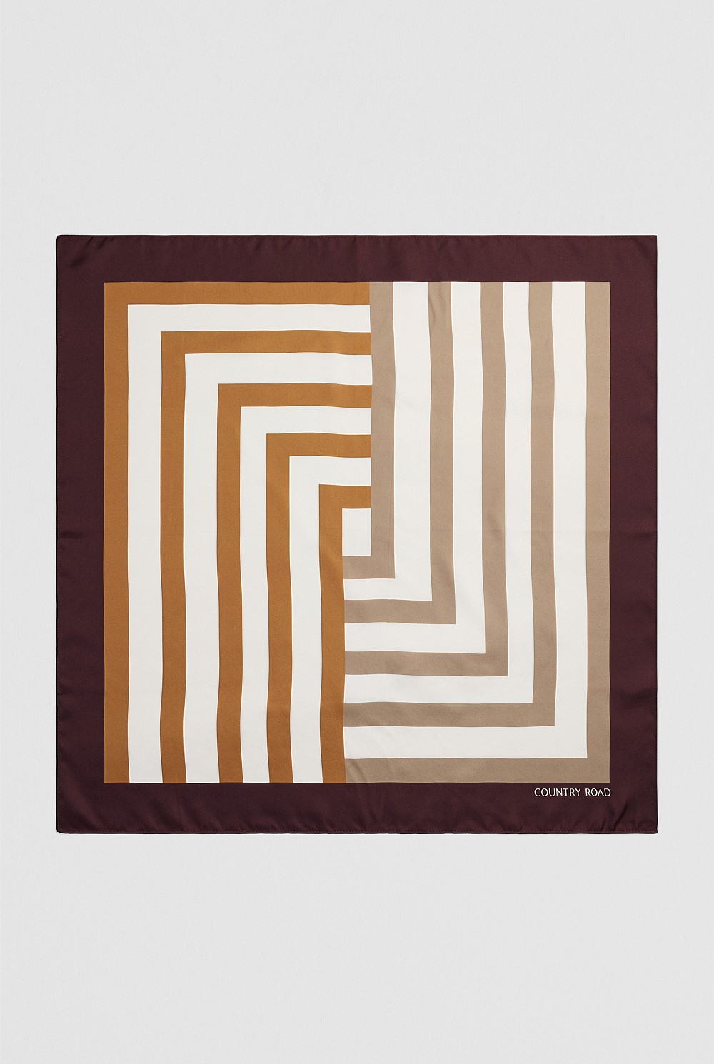 Silk Stripe Scarf
