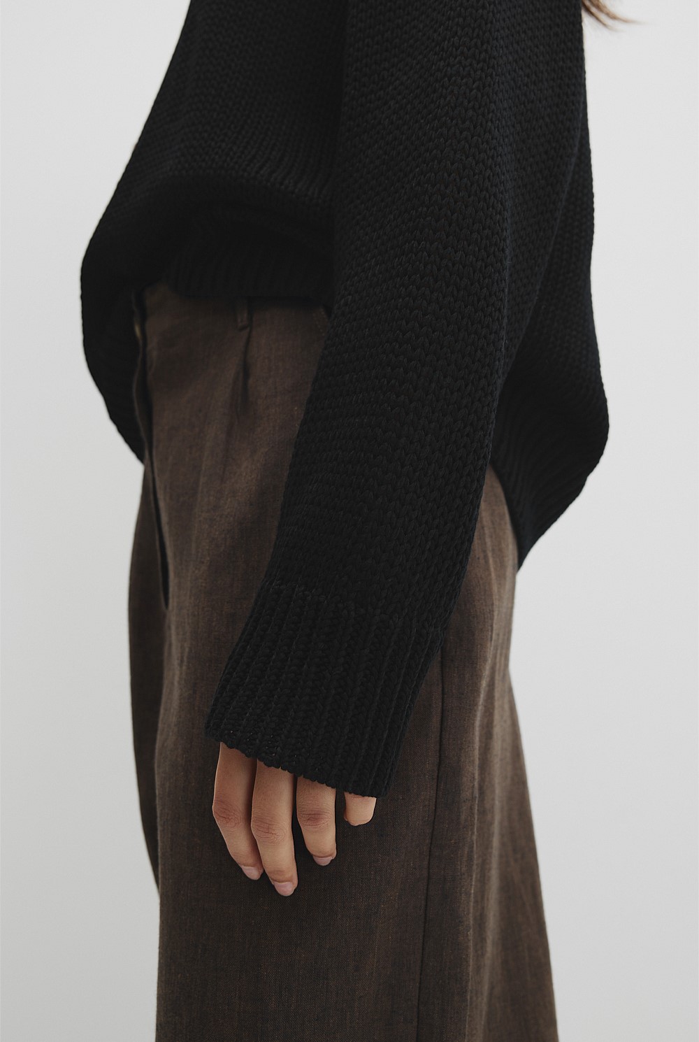 Organically Grown Cotton Tape Yarn Sweater