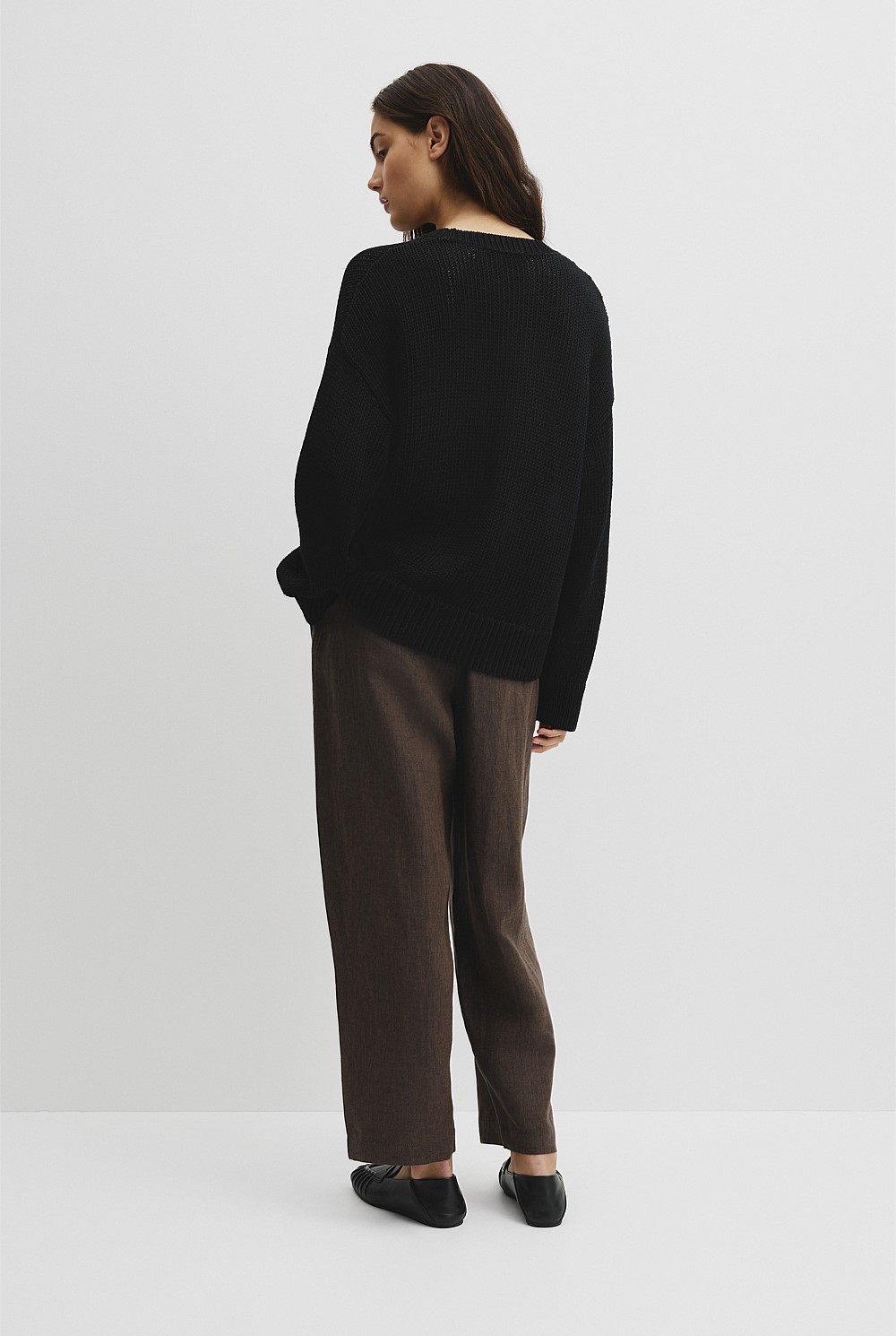 Organically Grown Cotton Tape Yarn Sweater