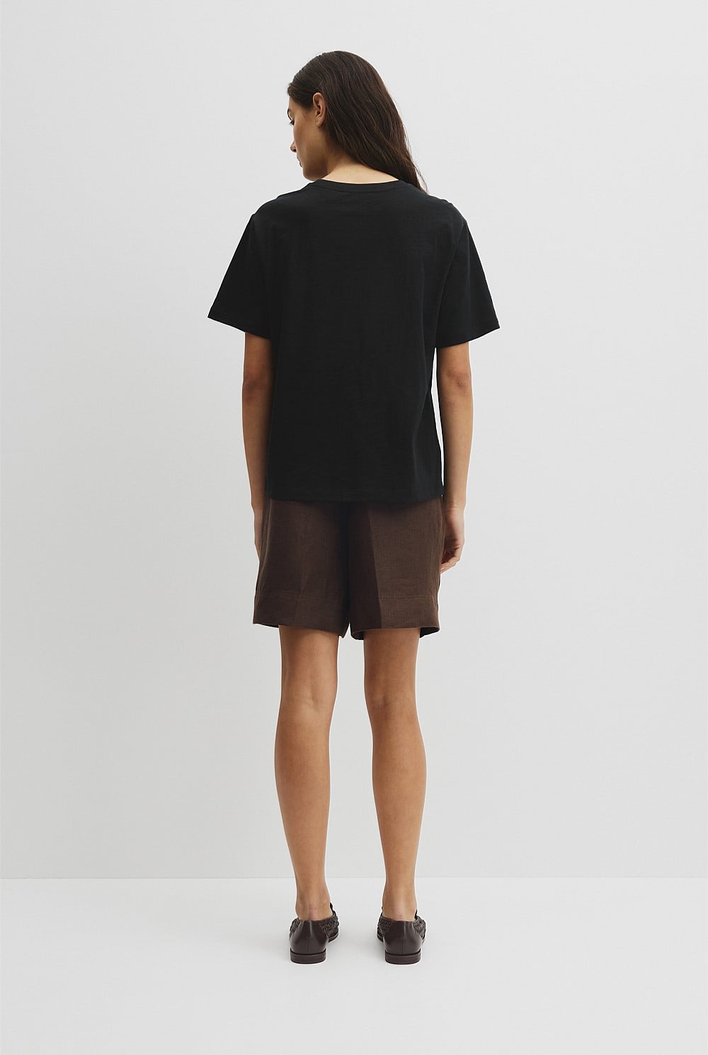 Textured Short Sleeve Slub T-Shirt