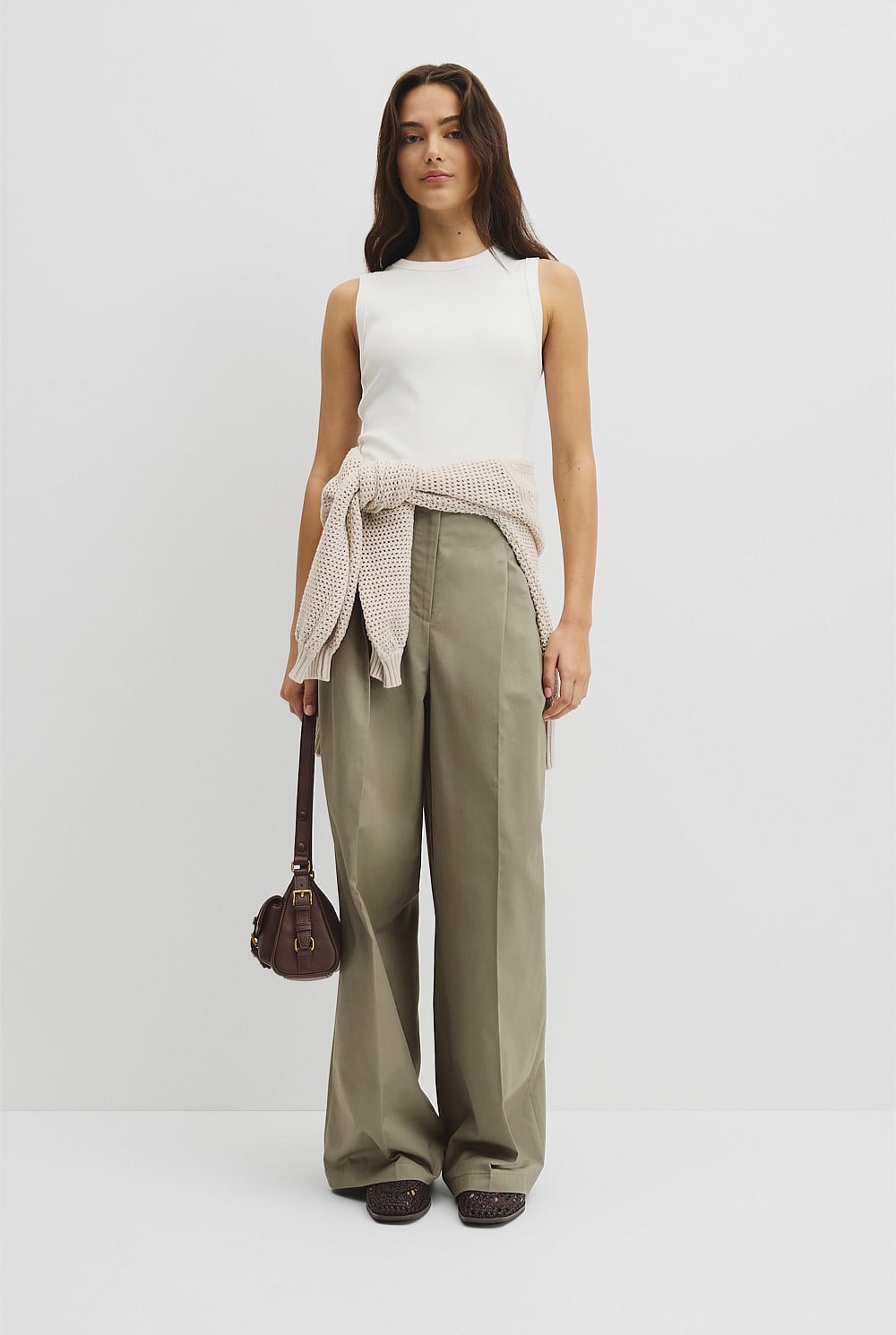 Australian Cotton High Neck Tank