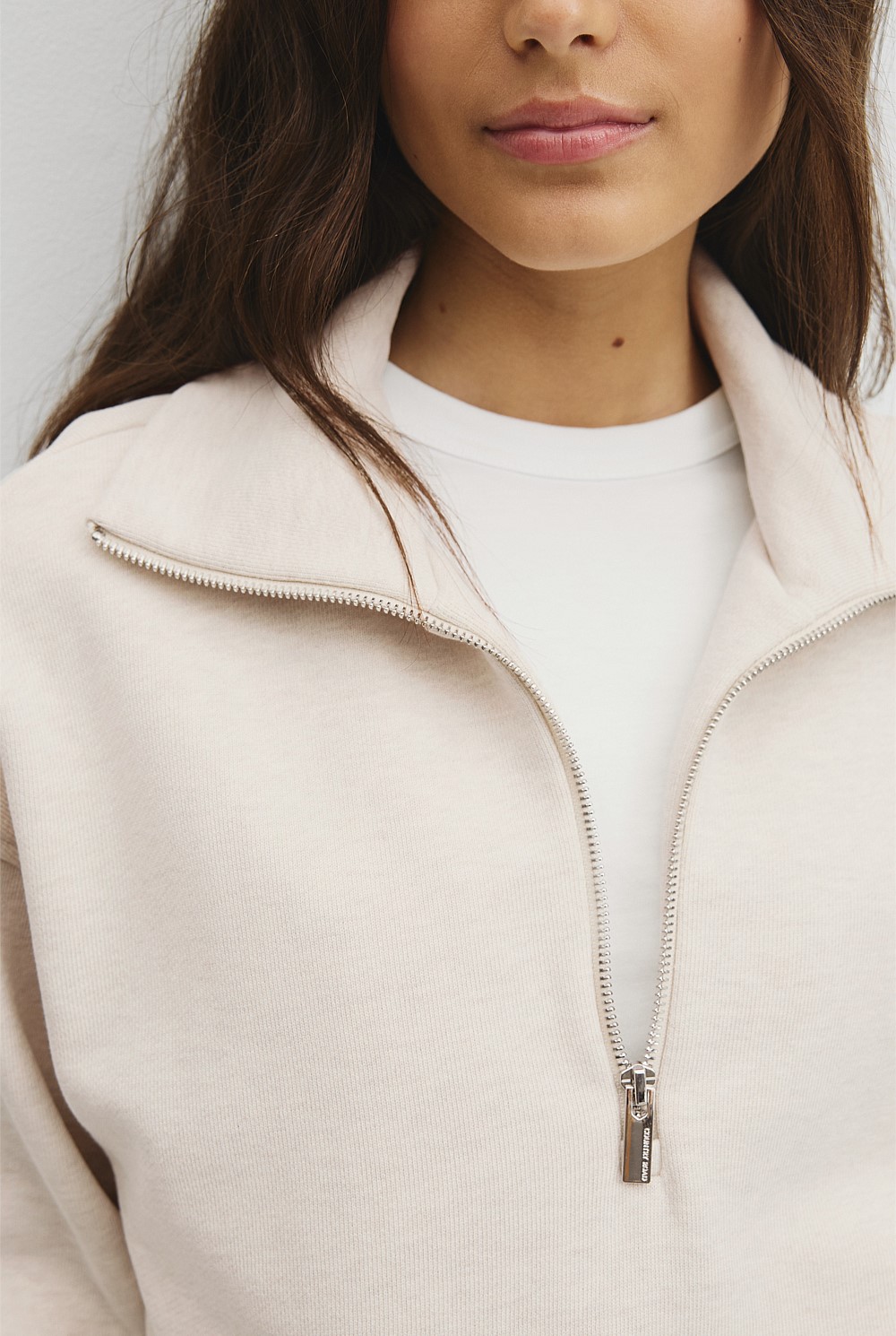 Australian Cotton Funnel Neck Sweat