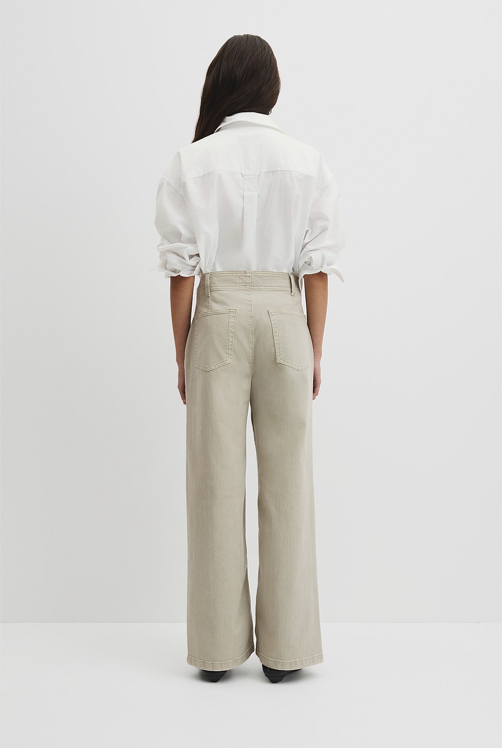 Refined High Rise Wide Leg Jean