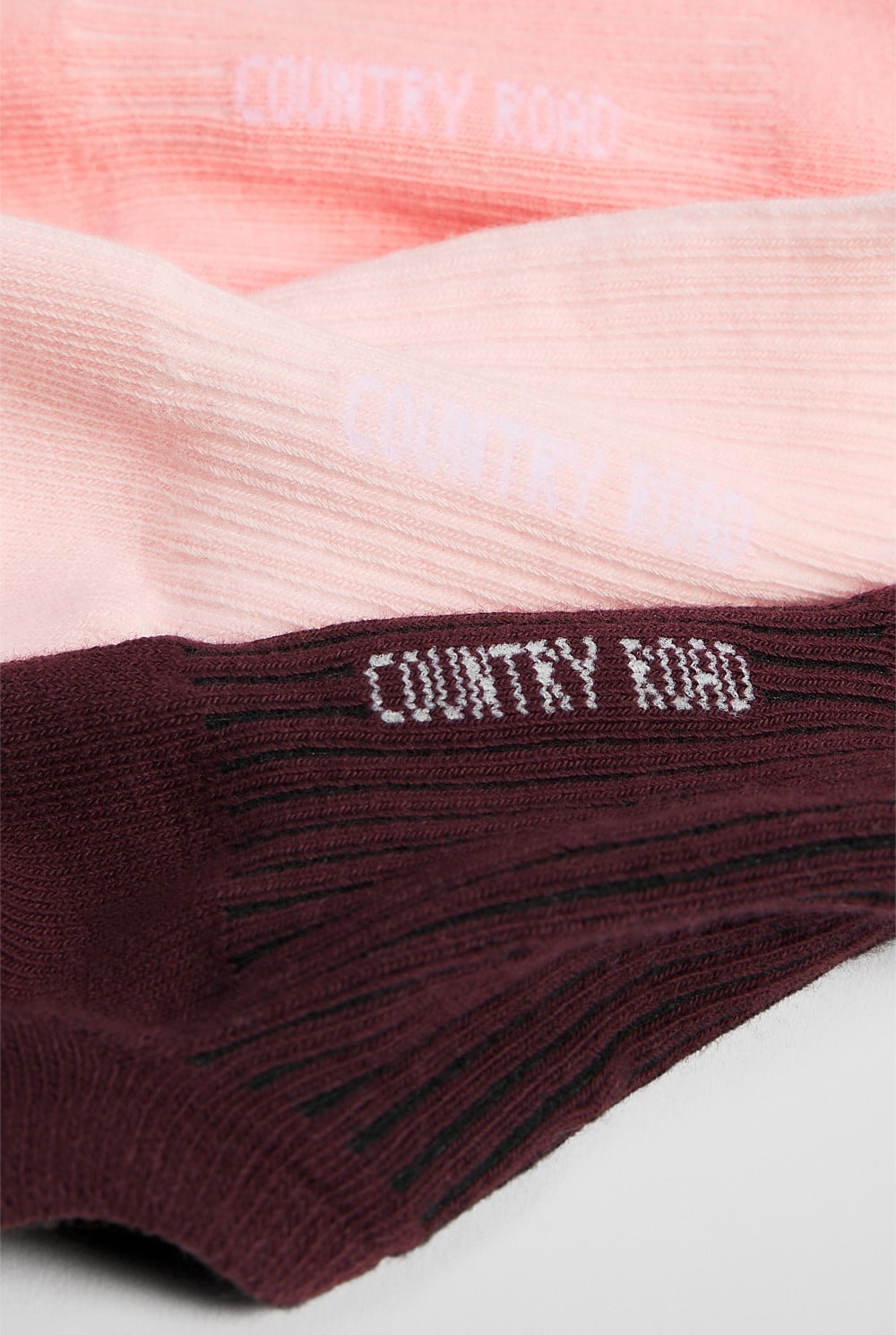 Australian Cotton Rib No-Show Sock Pack of 3