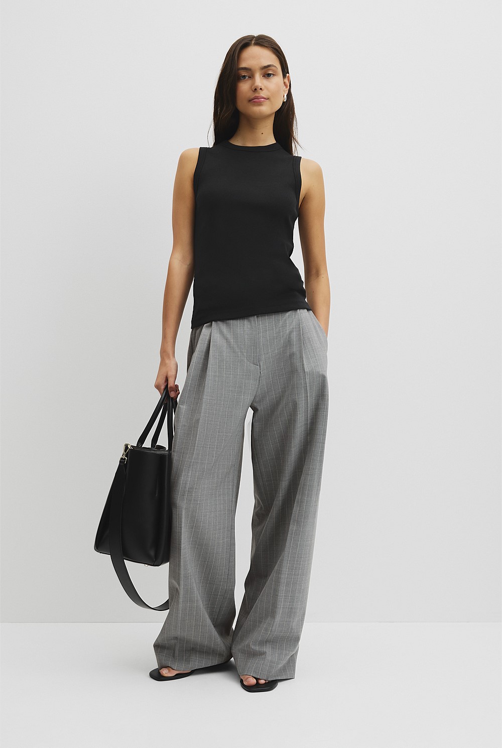 Australian Cotton High Neck Tank