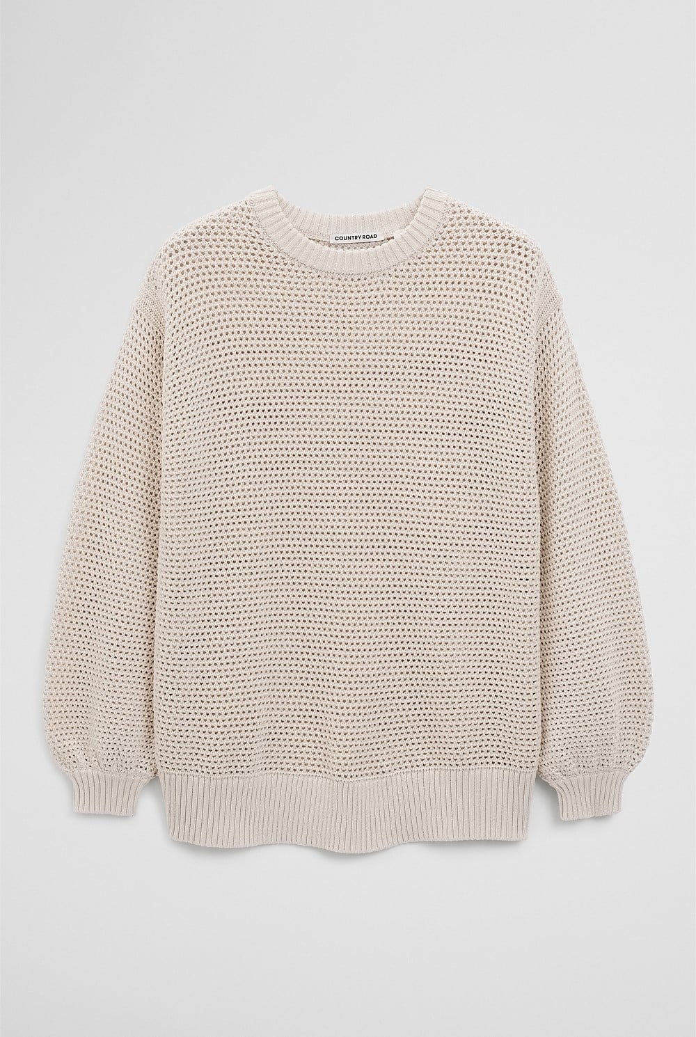 Longsleeve Relaxed Crochet Knit