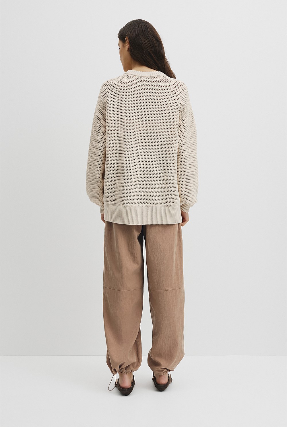 Longsleeve Relaxed Crochet Knit