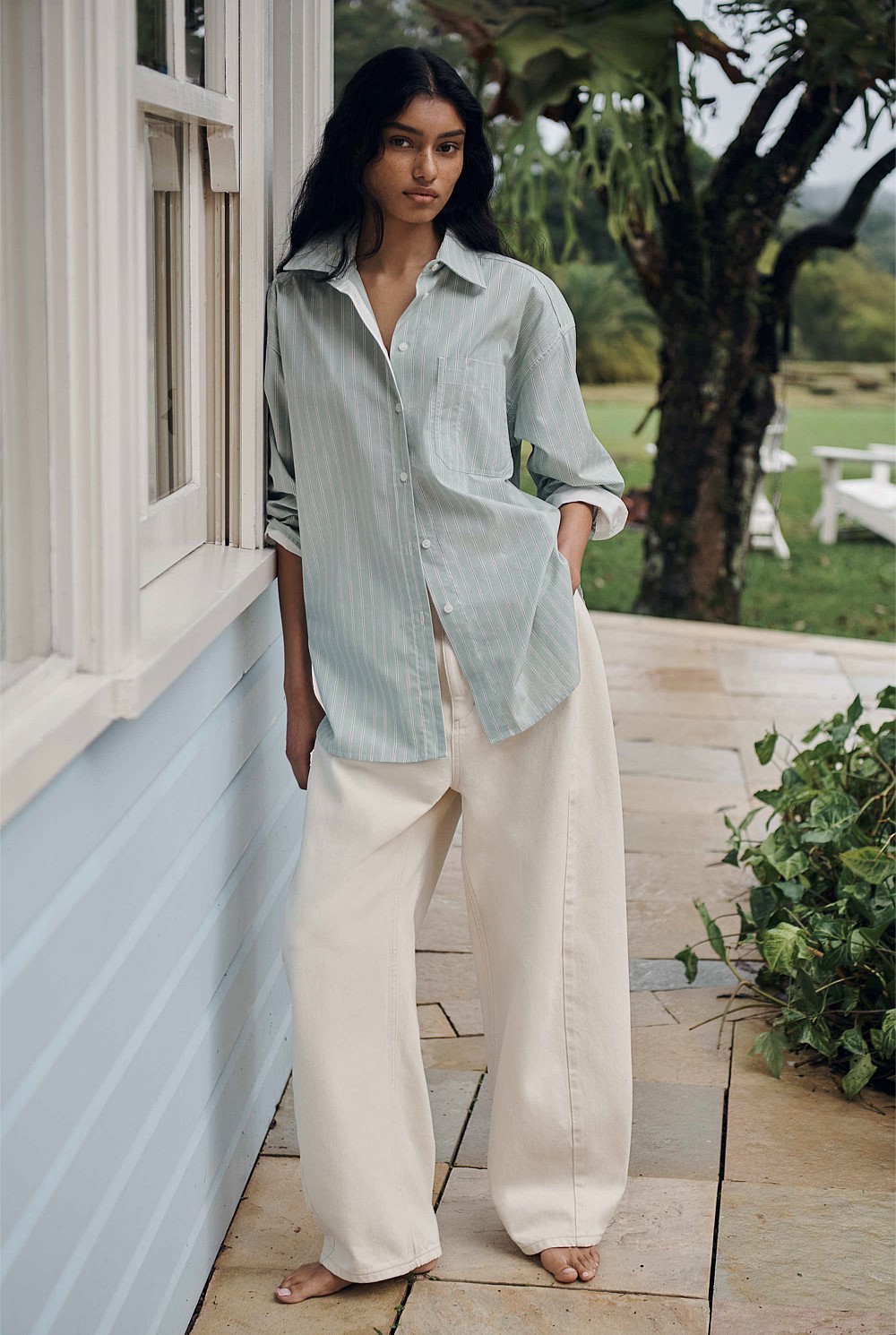 Stripe Poplin Shirt