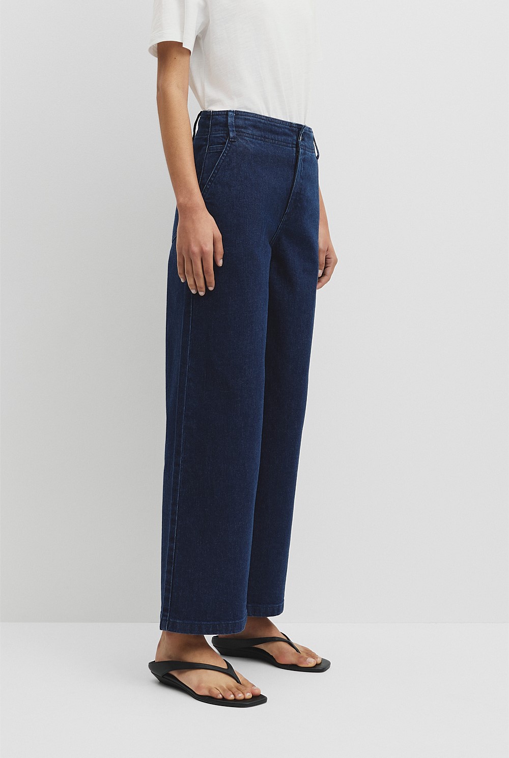 Refined High Rise Wide Leg Jean