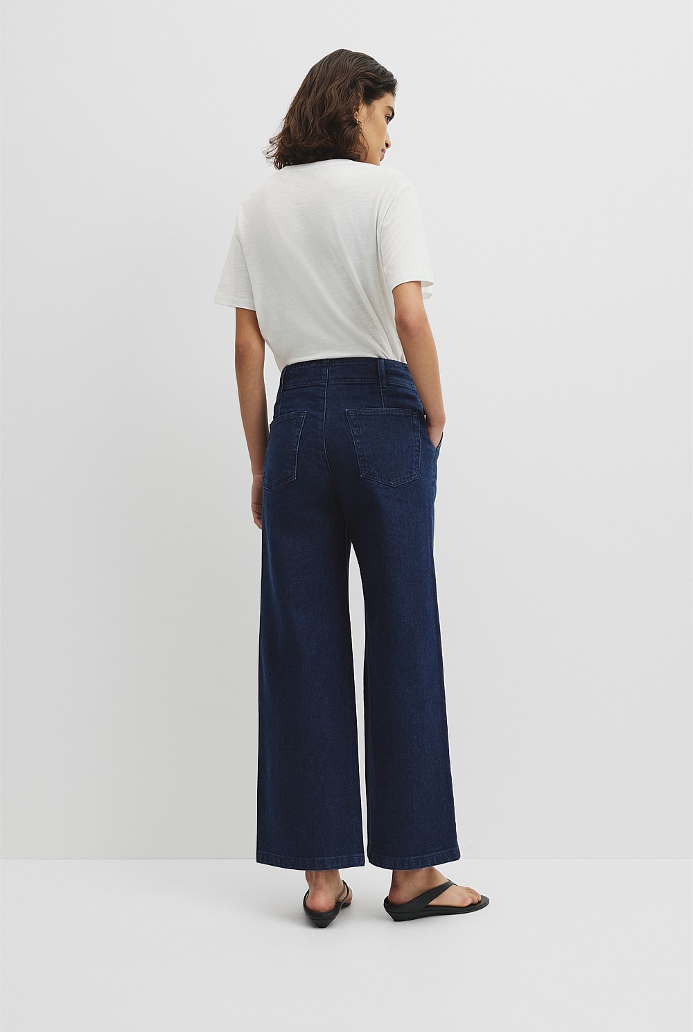 Refined High Rise Wide Leg Jean