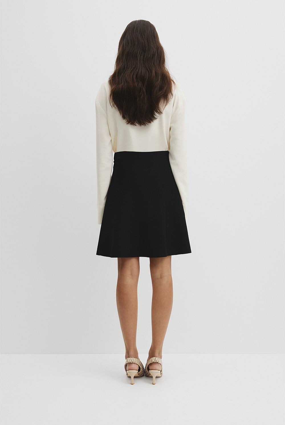Compact Knit Mini Skirt