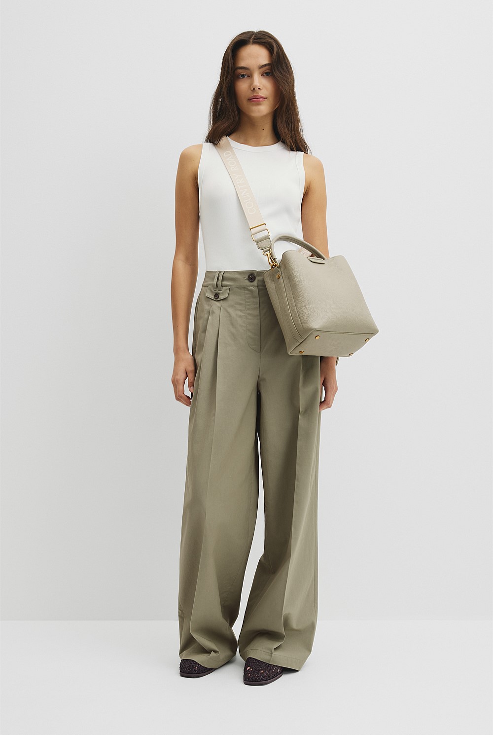 Spliced Bucket Bag