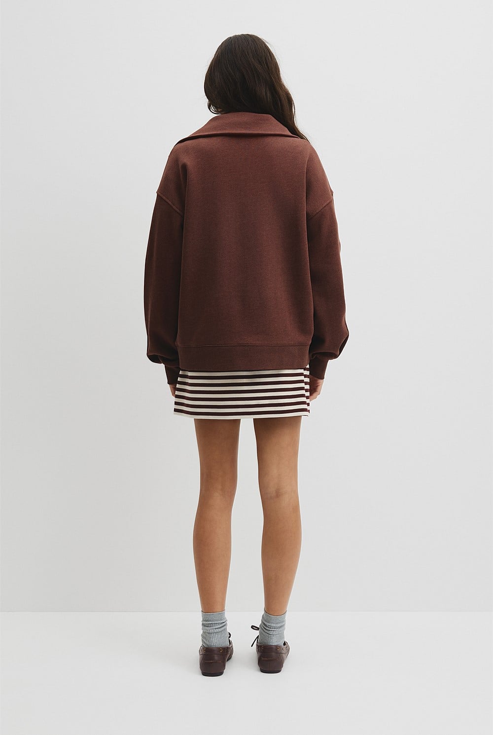 Australian Cotton Funnel Neck Sweat