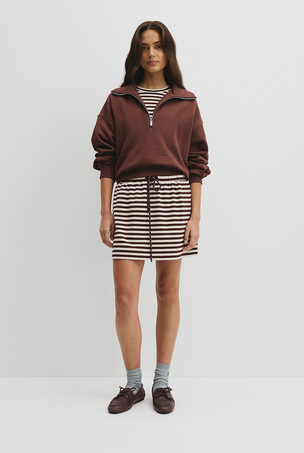 Australian Cotton Funnel Neck Sweat