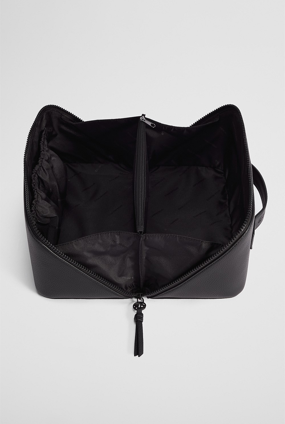 Branded Detail Large Convertible Cosmetic Case